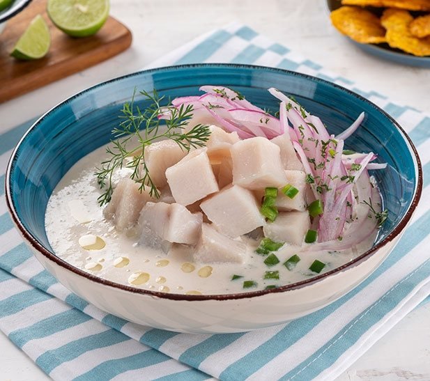 Ceviche de dorado en base blanca